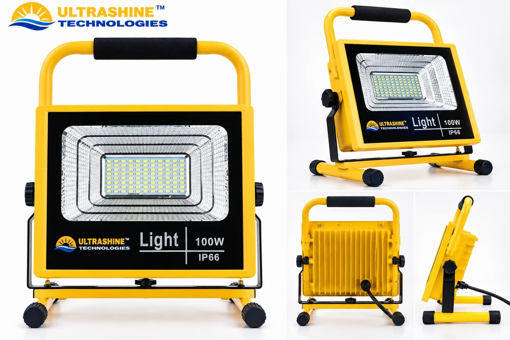 100 Watt Rechargeable Led Flood Light (With Cordless Remote)