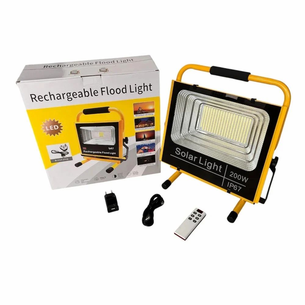 200 Watt Rechargeable Led Flood Light (with Cordless Remote)