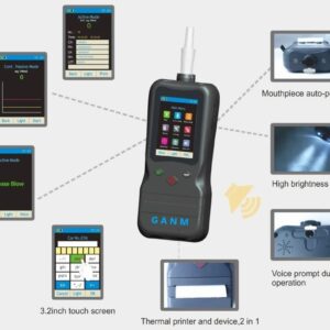 GANM ABA-2069GC Alcohol Breath Analysers Inbuilt Camera & Printer