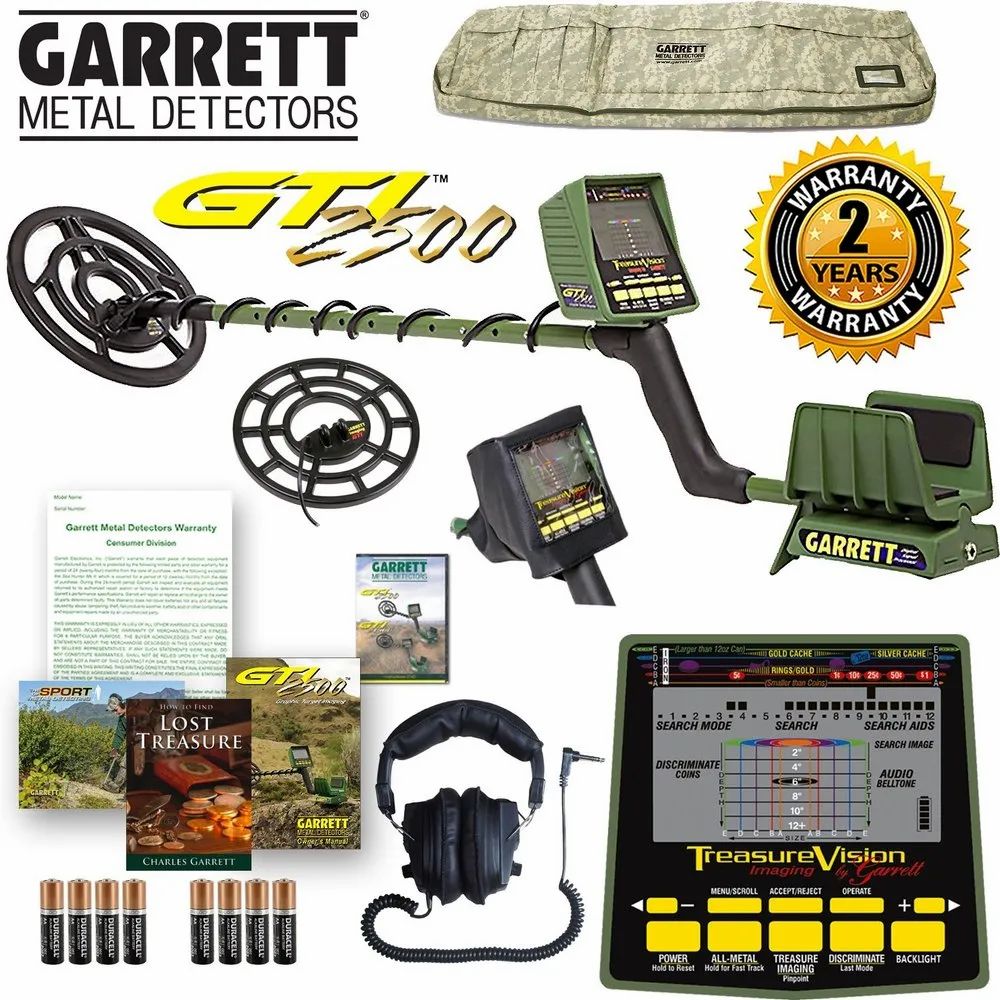 GARRETT GTI 2500 Treasure Hound Package Metal Detector