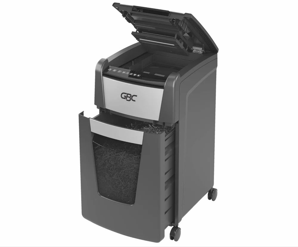 GBC ShredMaster AUTO+ 225M Auto Feed Paper/Credit Card Micro Cut Shredder