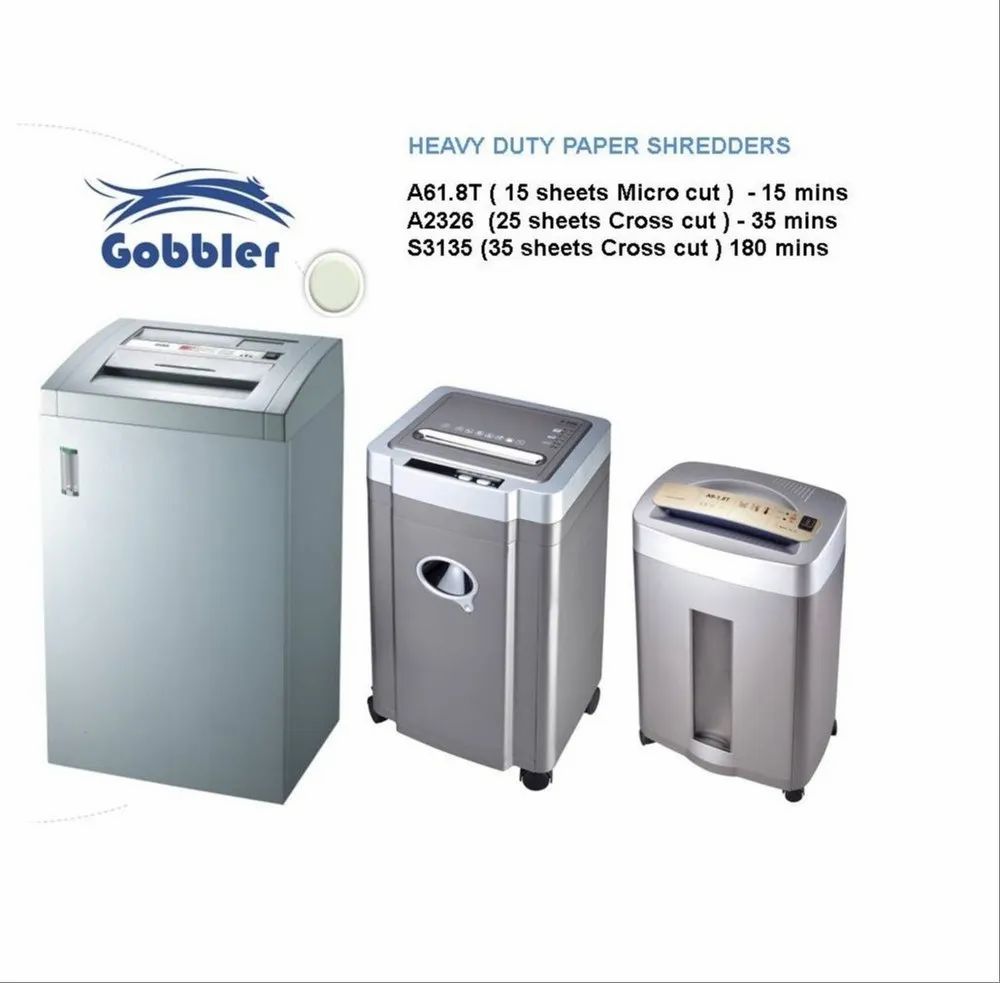 Gobbler Heavy Duty Paper Shredding Machine S 3135