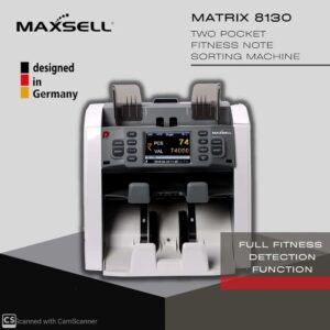 Maxsell Matrix 8130 Bank Note Sorter