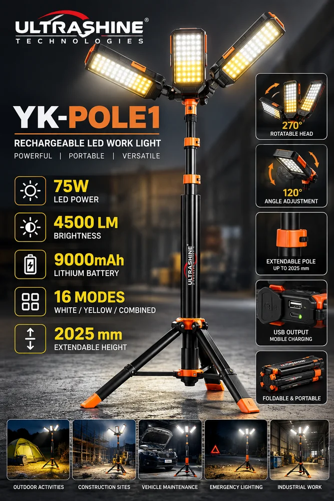 Rechargeable Led Work Light YK-Pole 1