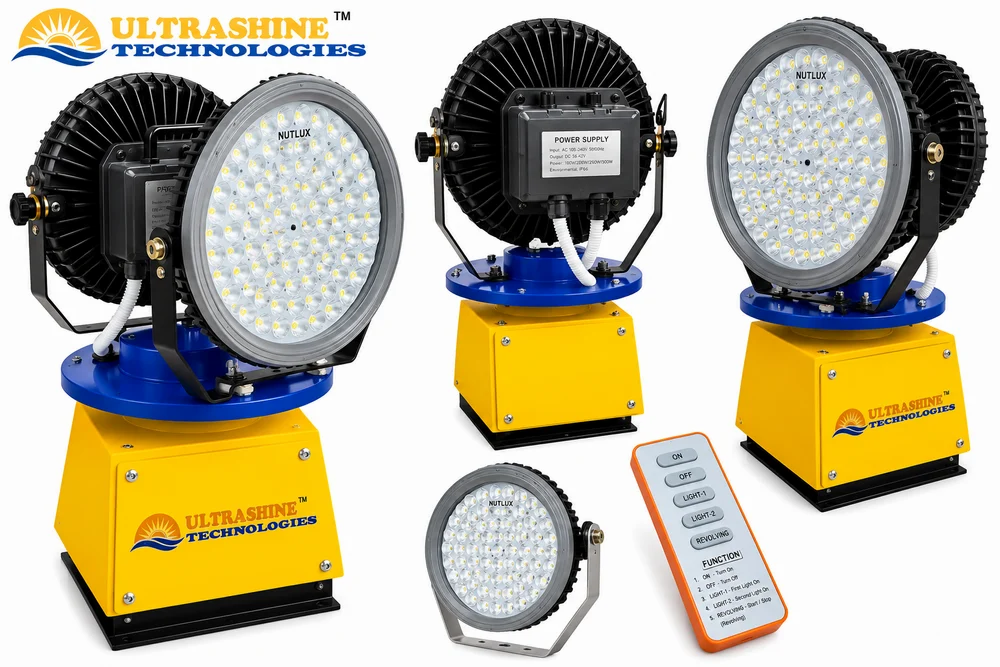 Revolving Auto Led Search Light : YK-REVO 150 DR