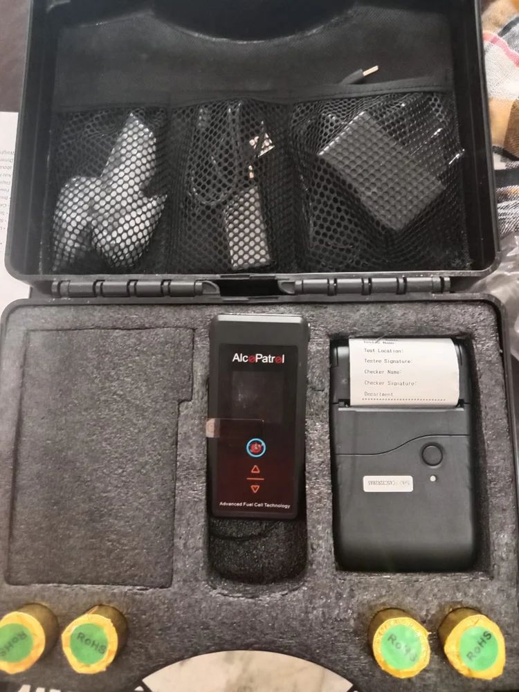 ULTRASHINE Alcohol Breath Analyser With Wireless Printer Alcopatrol PT100P