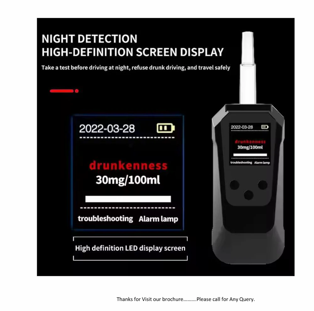 ULTRASHINE Alcohol Tester With Bluetooth Printer TP07