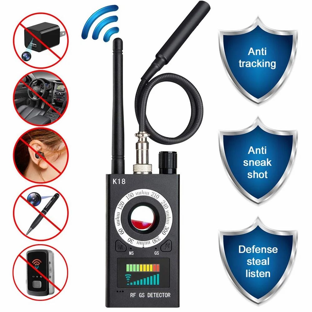 ULTRASHINE K18 Anti Spy Camera Detector RF Bug Detector