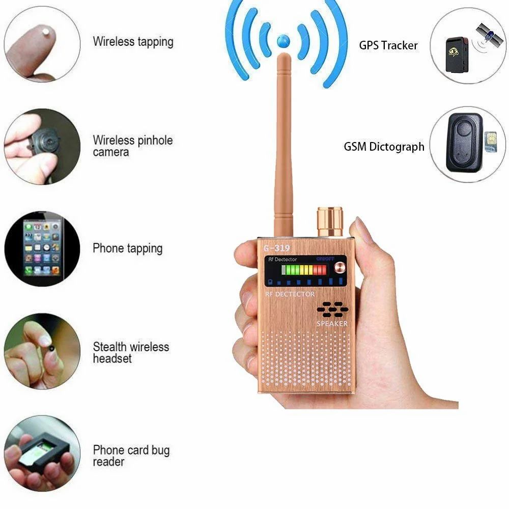 ULTRASHINE Spy Hidden Camera Detector RF Bug Detector G-319
