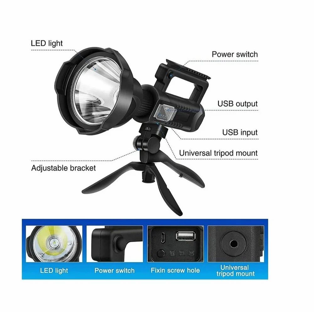 ULTRSHINE Led Search Light with Tripod Stand 27WATT